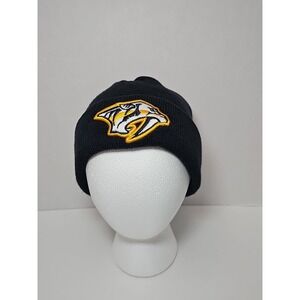 Nashville Predators Men's Beanie Hat Black One Size‎  Tennessee Hockey NHL